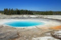 Opal Spring, Midway Geyser Basin, Yellowstone National Park, Wyoming, USA Royalty Free Stock Photo