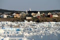 Ice in Bonavista Harbour Royalty Free Stock Photo