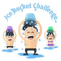 Ice bucket challenge Royalty Free Stock Photo