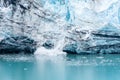 Ice calving on the Margerie Glacier, Glacier Bay National Park, Alaska Royalty Free Stock Photo