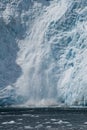 Ice calving into ocean Royalty Free Stock Photo