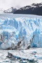 Ice calving from the terminus of the Perito Moreno Glacier in Patagonia, Argentina Royalty Free Stock Photo