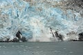 Ice Calving on a Tidal Glacier Royalty Free Stock Photo