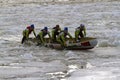 Ice canoe challenge Bota Bota Montreal