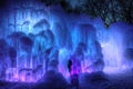 Ice Castle just outside of the Twin Cities Minnesota in Stillwater, Wisconsin Royalty Free Stock Photo