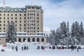 Ice castle, Lake Louise, Alberta Royalty Free Stock Photo