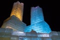 The Ice Castle is a popular Attraction in Downtown St. Paul, Min