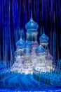 Ice Castle set from Yule Ball in Harry Potter and the Goblet of Fire displayed at Warner Brothers Studio Movie Tour