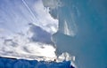 Ice castle in Silverthorne, Colorado Royalty Free Stock Photo