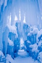 Ice Castles icicles and ice formations