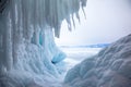 Ice cave Royalty Free Stock Photo