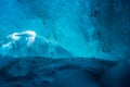 Ice cave in the Vatnajokull Glacier IcelandAn