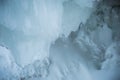 Ice cavern in the evening