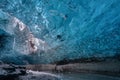 Ice caves in Iceland Royalty Free Stock Photo