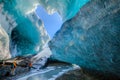 Ice caves in Iceland Royalty Free Stock Photo