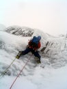 Ice climber in Scotland Royalty Free Stock Photo
