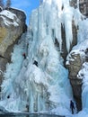 Ice Climbers in Johnston Canyon