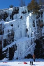 Ice Climbing Royalty Free Stock Photo