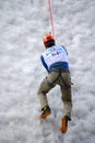 Ice climbing Royalty Free Stock Photo