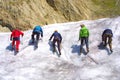 Ice climbing group