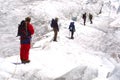 Ice climbing group