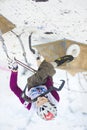 Ice Climbing World Championship 2011 Royalty Free Stock Photo