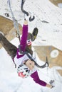 Ice Climbing World Championship 2011 Royalty Free Stock Photo