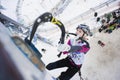 Ice Climbing World Championship 2011 Royalty Free Stock Photo