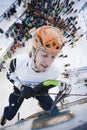 Ice Climbing World Championship 2011 Royalty Free Stock Photo