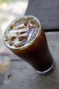 Ice coffee americano. Royalty Free Stock Photo