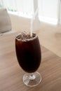 Ice coffee americano Royalty Free Stock Photo