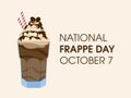 National Frappe Day vector