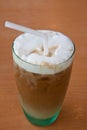 Ice coffee in glass Royalty Free Stock Photo