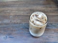Ice coffee late on table. The beverage available in Bandung. Royalty Free Stock Photo