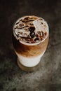 Ice coffee on loft vertical angle