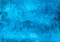 Ice cold blue turquoise frosty winter Christmas watercolor paint background texture Royalty Free Stock Photo