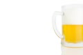 Ice Cold Mug Of Light Beer Isolated On White Royalty Free Stock Photo