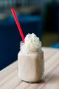 Ice cold, refreshing frappe coffee Royalty Free Stock Photo
