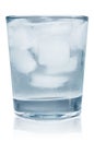 Ice cold water with icecubes Royalty Free Stock Photo