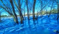 Ice covered lake Cheyenne