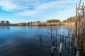 Ice covered lake