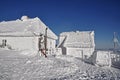 An ice-covered meteorological station Royalty Free Stock Photo