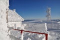 An ice-covered meteorological station Royalty Free Stock Photo