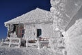 An ice-covered meteorological station Royalty Free Stock Photo