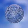 Ice covered mini planet