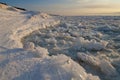 Ice Covered Shoreline Lake Michigan