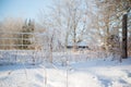 Ice Covered Wire Fence Royalty Free Stock Photo