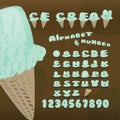 Ice cream alphabet.