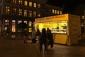 Ice cream and Belgian waffle shop in Antwerp, Belgium