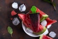 Ice cream berry watermelon Royalty Free Stock Photo